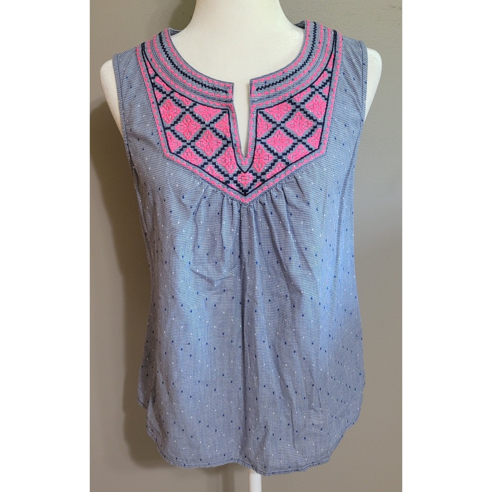 Vineyard Vines Embroidered Vneck Tank